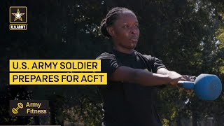 U.S. Army Soldier Prepares for ACFT