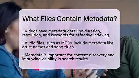 What Files Contain Metadata? - SearchEnginesHub.com
