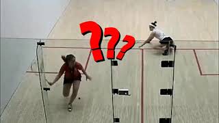 SQUASH. "No way, no way!" | El Tayeb vs Tesni Evans