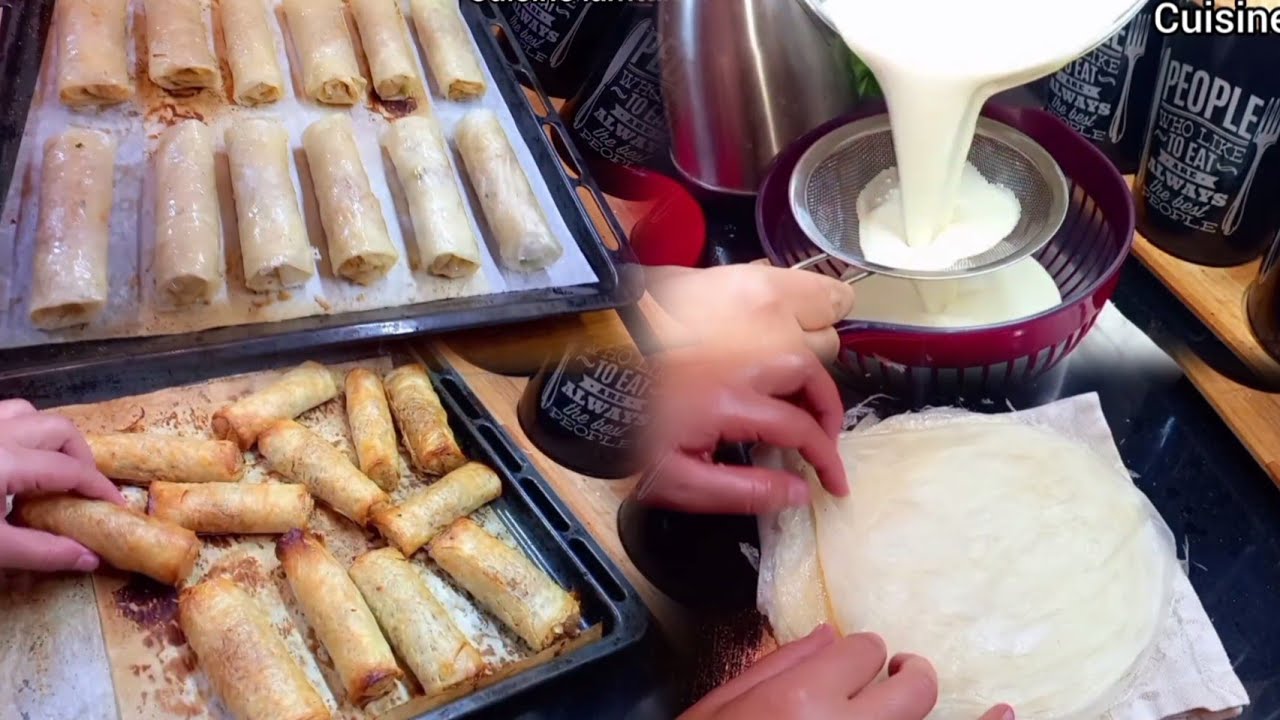 صايبي اسهل ورقة البسطيلة في دقائق حضري بيها مملحات رمضان 2025 سيكار بالدجاج والكروفيط لنيم بريوات