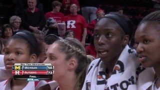Michigan at Rutgers - Women's Basketball Highlights