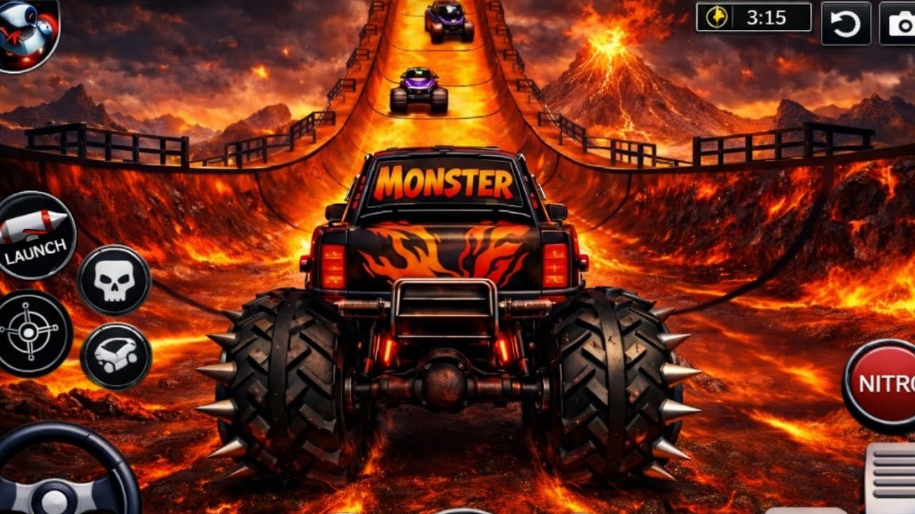 🚨Monster Truck Mega Ramp ExtremeRacing Mega Ramp Extreme stunts💥🔥