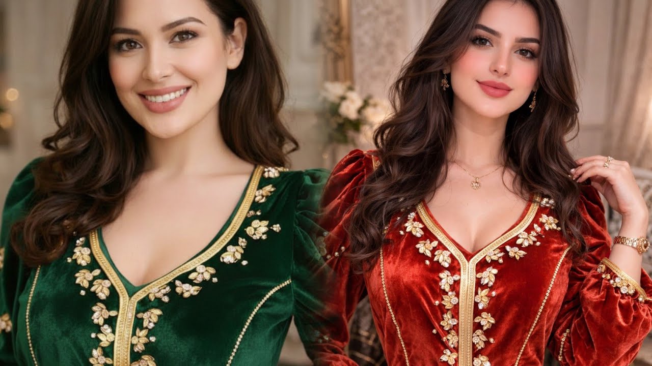 قندورة العيد 👗💯 بلقطيفة فخامة ملكية تخطف الانظار