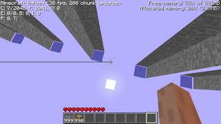 Minecraft infdev 20100227-2 with me teleporting to 33,554,432 blocks away be like: (SEIZURE WARNING)