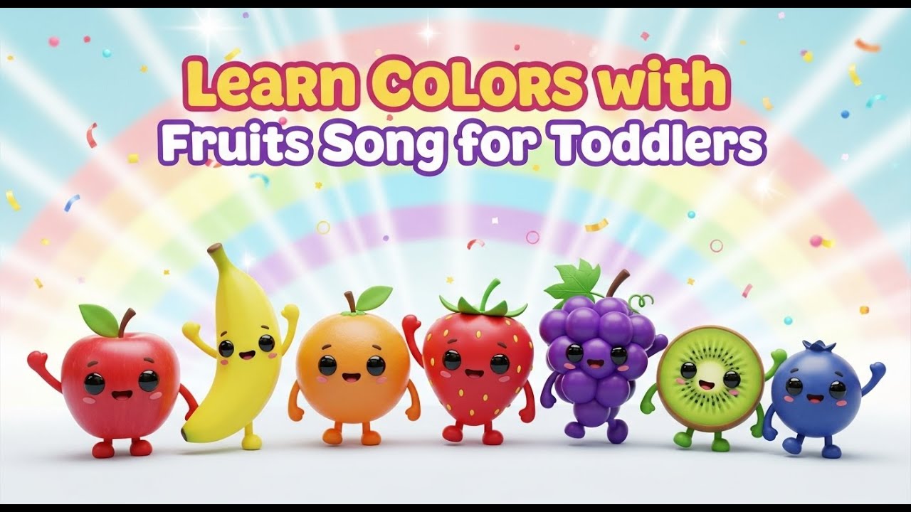 Learn Colors with Fruits | Fun Rainbow Fruit Song for Toddlers - YouTube