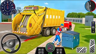 Garbage Trash Truck Realistic Simulator 3D - City Road Garbage Dumper Truck Games - Android GamePlay screenshot 2