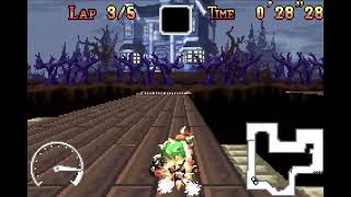 Mario Kart Super Circuit - Retro Ghost Valley 2  - Non-Shortcut 5lap - 05031