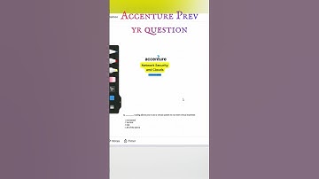 Accenture Previous Year Questions