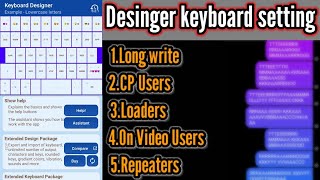 Designer keyboard setting//Fighting keyboard setting screenshot 5