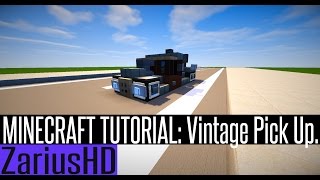 Minecraft Vehicle Tutorial - How to Build : Vintage Pick Up. screenshot 3