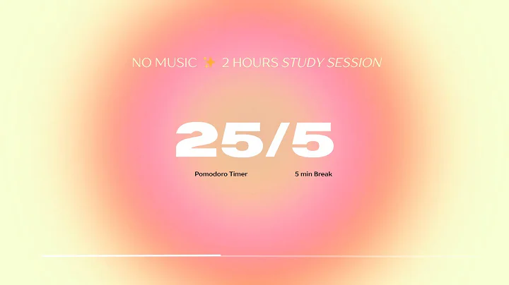 Aesthetic Pomodoro Timer 4x25min | Study and Work Motivation | Stay Focused and Productive | Aura