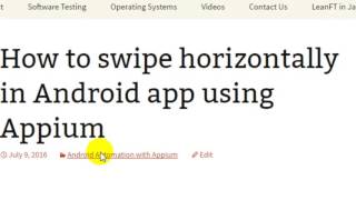Celebrity Appium tutorial by Softpost   Part 3 Profile