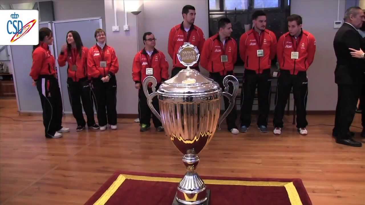 Miguel Cardenal recibe a los karatekas que lograron cinco medallas en el Mundial de Alemania consejo comunitario