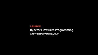 Launch | Chevrolet Silverado: Injector Flow Rate Programming