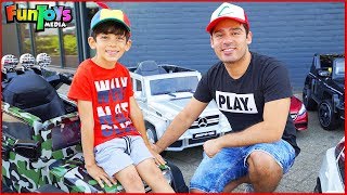 Jason Buys New Kids Cars At The Car Store Funny Video By Funtoysmedia