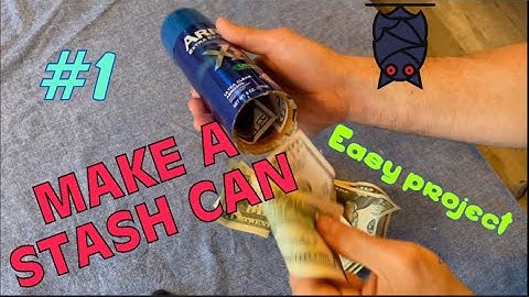 How to make a stash can and hide Valuables in plain sight