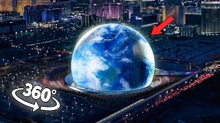 Inside the SPHERA in 360 video  8K / Las Vegas