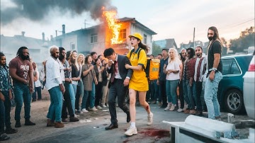 外賣員不顧危險從火場中救出男人，沒想到他竟是上市公司總裁，1個善舉為她換來一份高薪工作！#【傅先生太太又发飚了】#短劇#甜宠#愛情#都市#最新熱門短劇推薦
