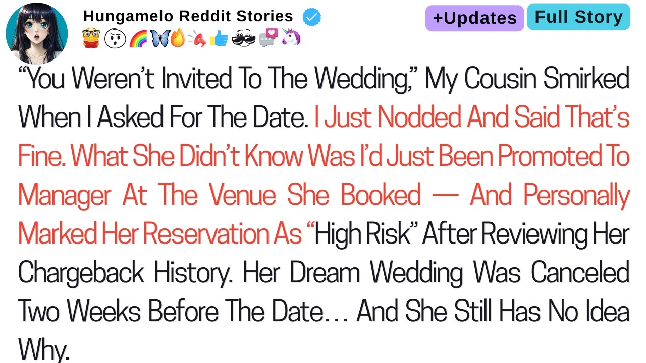 She Uninvited Me to Her Wedding—So I Quietly Ruined the Venue Booking....