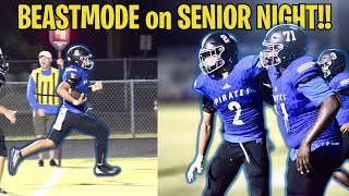 BEAST MODE on SENIOR NIGHT Breaking Tackles for TOUCHDOWNS