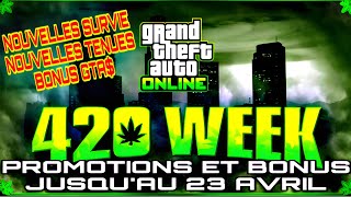 PROMO & BONUS GTA ONLINE : NOUVELLE SURVIE, 2 TENUES, VEN...