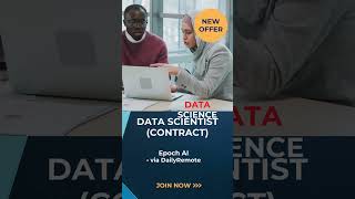 Data Scientist (Contract) | Epoch AI | Remote #DataScienceJobs   #RemoteJobs #TechCareers