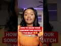 🤯😲HOW TO MAKE YOUR SONGWRITING MATCH THE BEAT #shorts #songwriting #songwritingtips