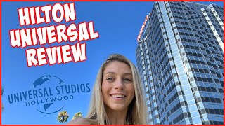 Hilton Universal City Hotel Los Angeles Resort & Room Tour  Closest to Universal Studios Hollywood!