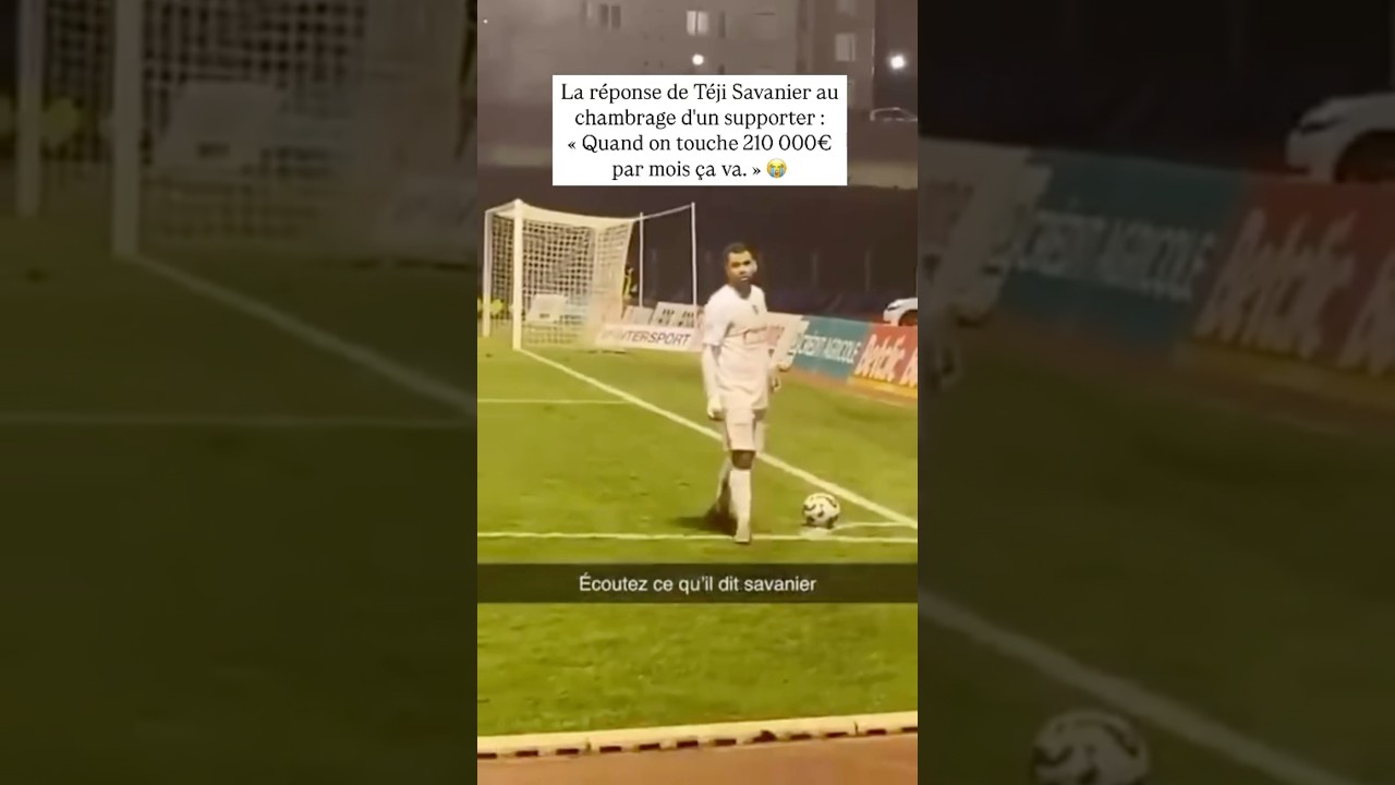 La réponse lunaire de Téji Savanier après qu’un supporter l’est chambre 😂 