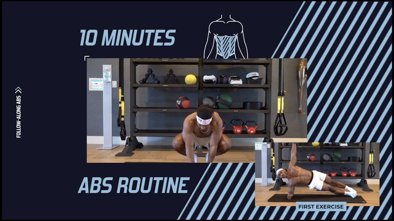 10 Minute Follow Along Abs Workout | Bodyweight Only - YouTube