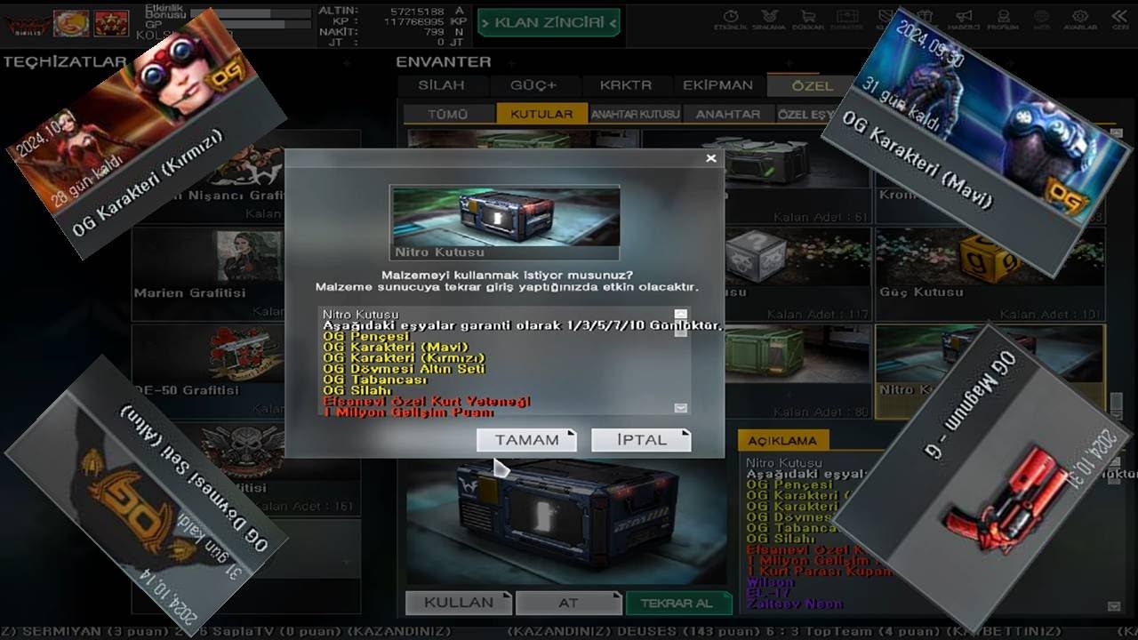 OG Eşyası Çıkana Kadar Kutu Açtım ! (Nitro & Wt)