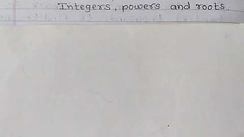 IGCSE MATHS Class 7 chapter 1 ( INTEGERS POWERS AND ROOTS) part 4