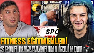 EBONİVON - FITNESS EĞİTMENLERİ SPOR KAZALARINI İZLİYOR | @TepkiKolik