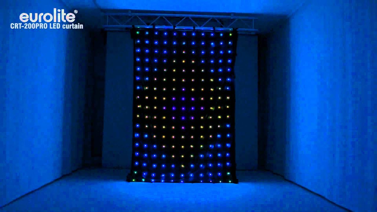 Eurolite Crt 200pro Led Curtain Youtube