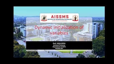 Dynamic Initialization of variables in C++