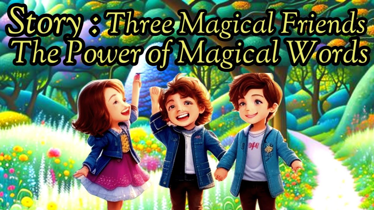 Story"Three magical friends" The power of magical words / Three magical words/ Short story for kids