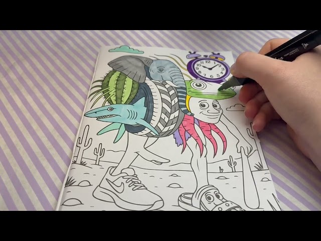 🖌️ ASMR ART THERAPY! Filling Intricate Patterns with Gel Pens ✨🎨