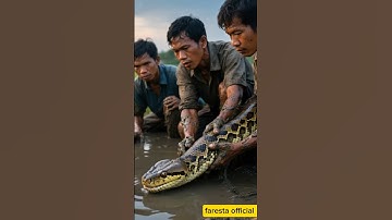evacuation of giant snakes in rice fields￼ #shortsviral #shortvideo #snake #fyp