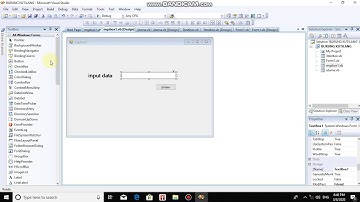 Membuat data input / output dan MessageBox menggunakan VB.NET