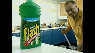 Old Uk Cleaning Advert - Flash Pine With Karl Howman 1998 1990S