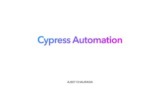 Part 1 | Cypress Project Setup | Cypress Automation Series