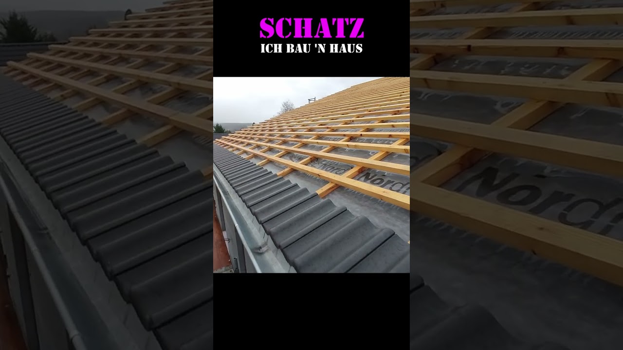 Dach eindecken Teil 1 - Hilfslinien & Traglattung kappen 