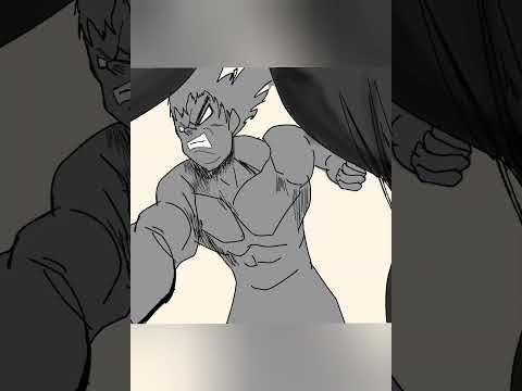 garou vs darkshine   fan animation one punch man #onepunchman