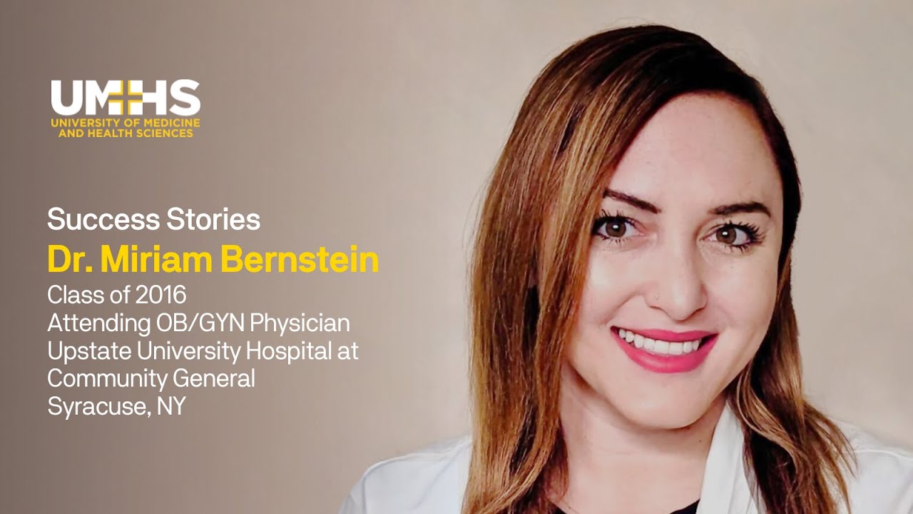Dr. Miriam Bernstein, '16 on Attending OB-GYN Position in Syracuse, New ...