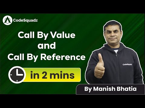 Call By Value and Call By Reference in Java | Learn with Manish Bhatia | CodeSquadz