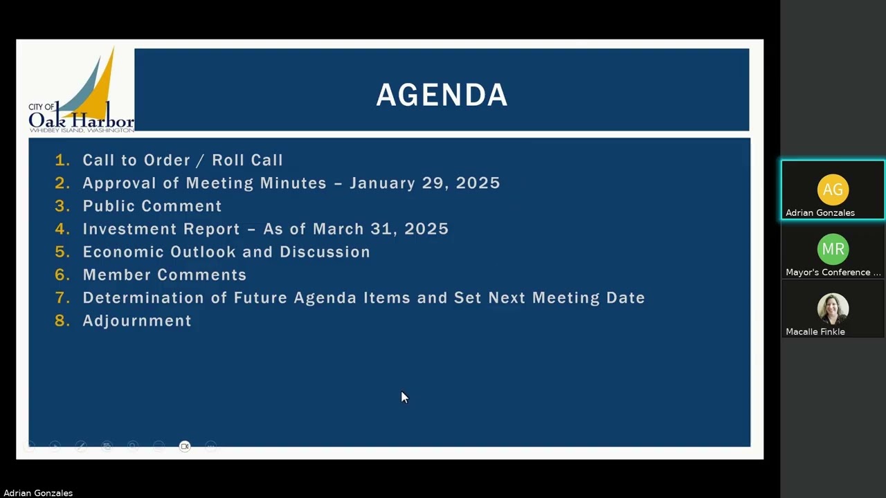 5/19/2025 Investment Committee Meeting