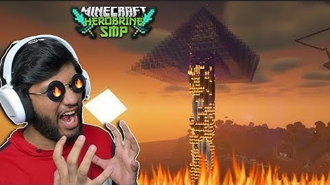 @Khatarnak Onespot  Burnt Useless tree in Herobrine Smp ||Herobrine Smp Shorts