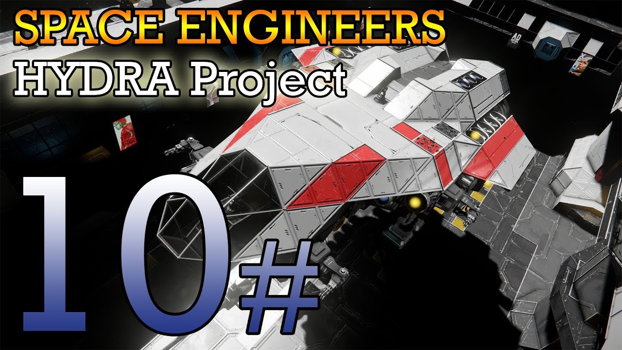 Space Engineers survival EP10 | LARGE SHIP Hydra project #1 - YouTube