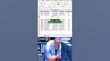 Delete Row Instantly in Excel ⚡ | Keyboard Shortcut Tutorial