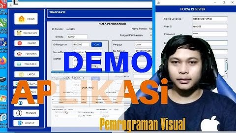 VIDEO DEMO " APLIKASI SISTEM MANAGEMEN SEWA KAMAR KOS " -Pemrograman Visual